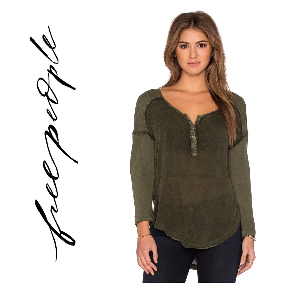 Free People Sunday Henley Top